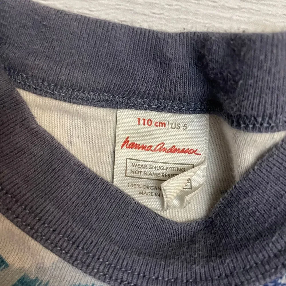 Hanna andersson ski print pajamas‎ 110/5